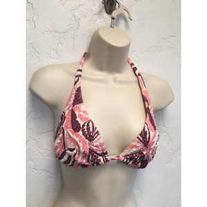 Vix by Paula Hermanny Pink Mauve Purple Beaded Embroidered Bikini Top D Cup